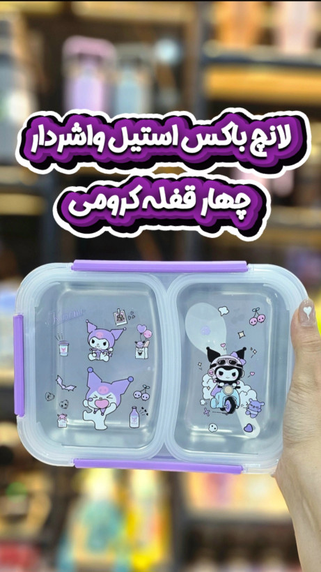 لانچ باکس و ظرف غذا استیل کرومی واشردار