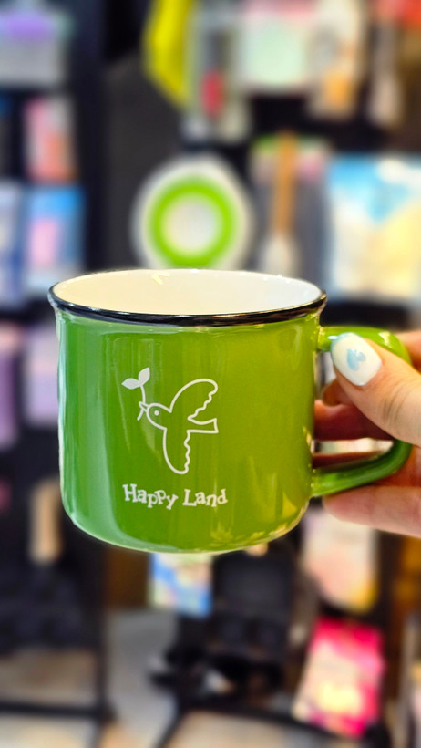 ماگ سرامیکی دسته دار درجه یک برند happy land