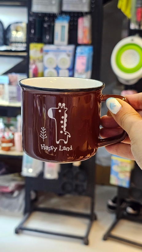 ماگ سرامیکی دسته دار درجه یک برند happy land