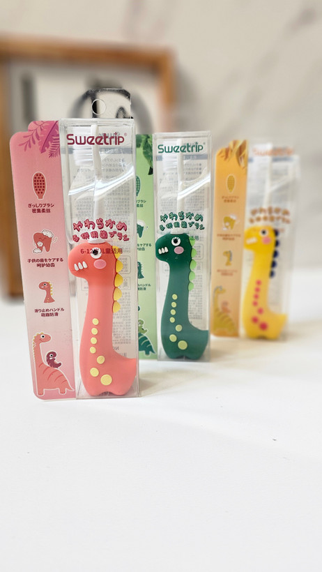 مسواک کارتونی کودک طرح دایناسور
