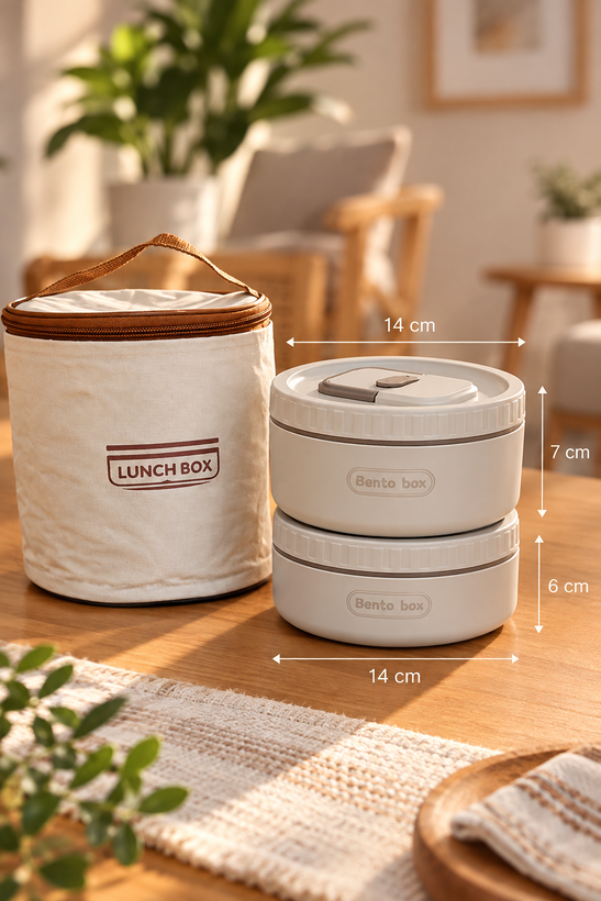 لانچ باکس۲ طبقه کیف دار سایز بزرگ BENTOBOX